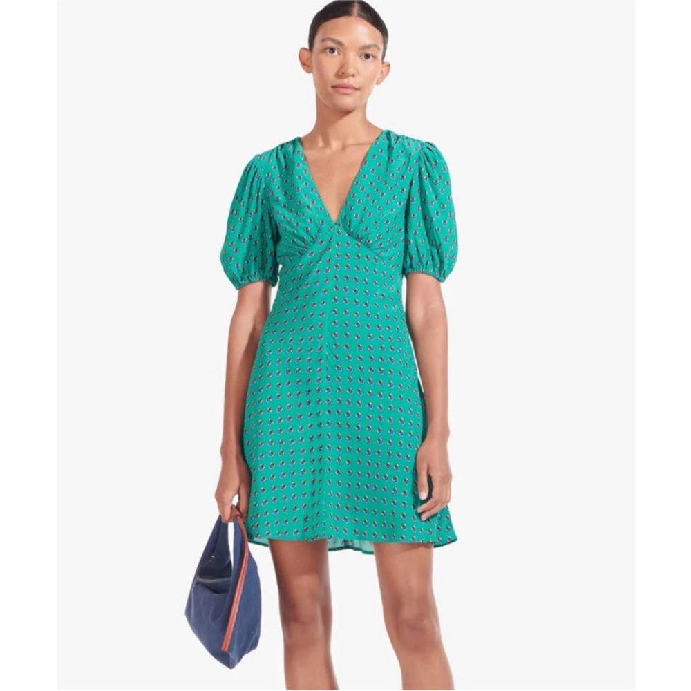 STAUD Mila Mini Dress Vine Calico